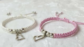 Pulseras de hilo fáciles de hacer ❤️  Pulseras de moda [upl. by Leuqram]