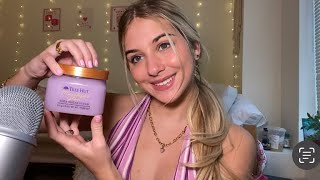 ASMR Purple Triggers 💟☮️☯️ Tapping Scratching and Rambled Whispering [upl. by Holden]