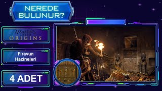 NEREDE BULUNUR Assassins Creed Origins Tüm Firavun Hazineleri [upl. by Ytram]