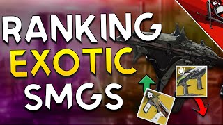 RANKING The Exotic SMGs From WORST to BEST in Crucible  Destiny 2 [upl. by Quickman]