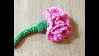 How to Crochet Carnation ⚘ Flower [upl. by Otreblanauj]