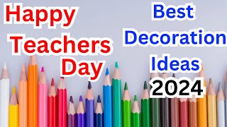 Teachers day display board  Teachers day School Decoration  Teachers day notice board ideas [upl. by Anilek]