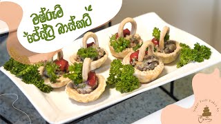 How to make Mushroom Pastry Basket   Sugar Frill Cakes By Orancy [upl. by Namialus682]