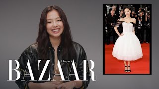 JENNIE Had Her Princess Moment at ‘The Idol’ Premiere  Fashion Flashback  Harpers BAZAAR [upl. by Niemad]