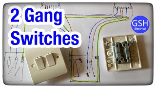 3 Gang 2 Way Switch Connection  How to Wire Three Gang Two Way Switch Explain with Circuit Diagram [upl. by De921]