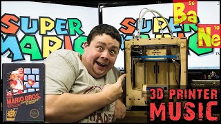 Playing Super Mario Brothers Theme Song NES on Ultimaker 3D Printer  Barnacules [upl. by Valdis]