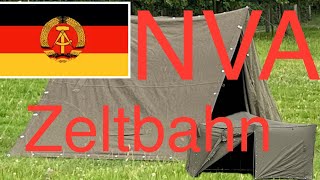 NVA Zeltbahn  Aufbau Varianten  12 Mann Zelt [upl. by Cobbie]