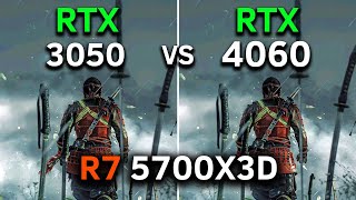 RTX 3050 8GB vs RTX 4060 8GB  R7 5700X3D  Test In 12 Games  2024 [upl. by Annoled]