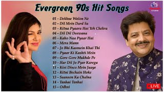 Best Of Alka Yagnik And Udit Narayan Songs  Evergreen 90s Romantic Songs bollywood 90severgreen [upl. by Gem]