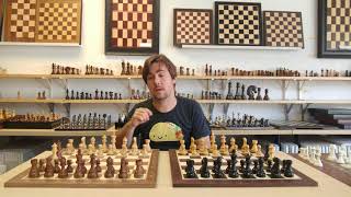 Large French Staunton Classic Chess Sets Review [upl. by Znerol]