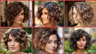 Most Beautiful amp Stylish Womens Short Wavy Hair Cut Designs Ideas 2024 beautygirlscracks [upl. by Christianity]