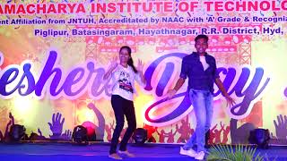 Killer dancing performance  AITS Hyderabad Freshers Day [upl. by Ayeka]