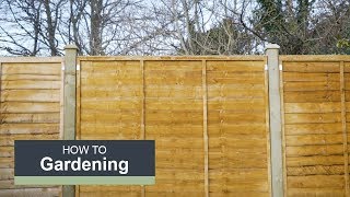 How to install a fence with Wickes [upl. by Acirderf]