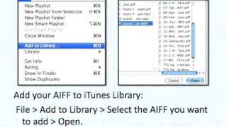 Convert AIFF to MP3 in iTunes [upl. by Jepson]