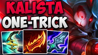 CHALLENGER KALISTA ONETRICK SOLO CARRY GAMEPLAY  CHALLENGER KALISTA ADC  Patch 1419 S14 [upl. by Nydnarb]