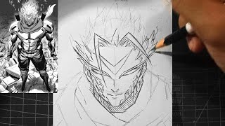 How to draw One Punch Man Manga  Empty Void God Cosmic Form [upl. by Joete]