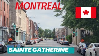 Montreals Sainte Catherine Driving [upl. by Rudich496]