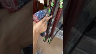 Kitchen sliding door installation process [upl. by Behlke]