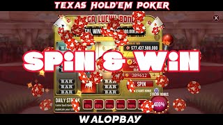 Another Spin amp Win ZYNGA Texas Hold’em poker [upl. by Notecnirp]