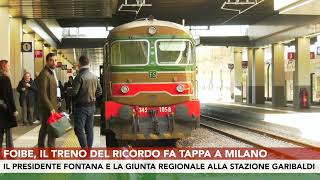 Foibe il treno del ricordo fa tappa a Milano [upl. by Ahtelrac945]