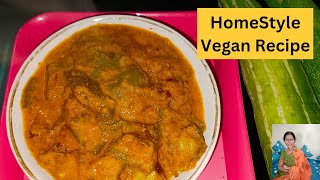 Snake Gourd Peanut Masala RecipeDelicious Padwal Masala BhajiHomestyle RecipesVegan Recipes [upl. by Novelia41]