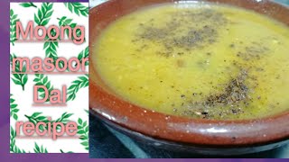 Moong Masoor Dal Recipe  Restaurant style Tadka Dal Fry by Sana home kitchen HD video [upl. by Aligna]