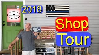 731 Woodworks Shop Tour 2018  My Woodworking Tools and Shop Set Up [upl. by Asum]