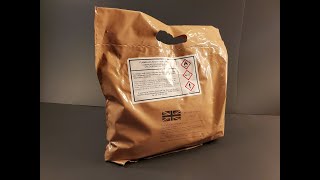 2021 British Single Meal Ration Pork Sausage Casserole MRE Review Meal Ready to Eat SMR Tasting Test [upl. by Igic]