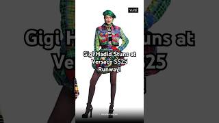 Versace SpringSummer 2025 Gigi Hadid amp Top Models Light Up the Runway fashion runway versace [upl. by Henrion]