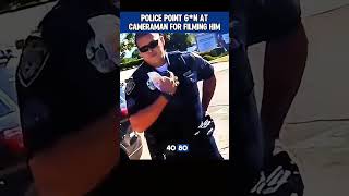 San Diego College Cop Points Gun at Photographer [upl. by Eimaraj]