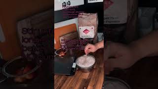 Sourdough starter day two tutorial baking howto sourdough sourdoughstarter tutorial [upl. by Yecram]