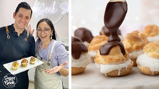 Profiterole Recipe From Scratch With Homemade Gelato [upl. by Nnaesor494]