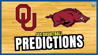 Arkansas vs Oklahoma PREDICTION  2023 SEC Basketball Predictions [upl. by Trixi]