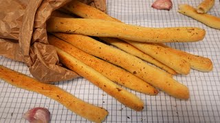 How to Make Grissini  Italian Breadsticks Recipe  Cook at home [upl. by Mitchael]