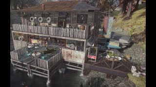 The quotOrequot House river tavern FO76 build Enjoy [upl. by Natsrik]