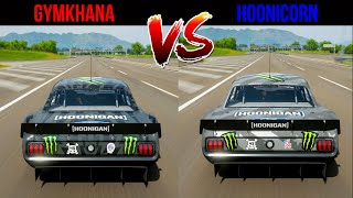 Hoonigan Gymkhana 10 Ford quotHoonicornquot vs Hoonigan Ford quotHoonicornquot Mustang  Forza Horizon Battle [upl. by Ayak]