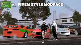 Inilah GTA SA Mod GTA 5 Fivem Style V2 Ultra Graphics [upl. by Haelhsa]