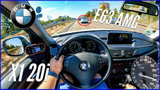 2012 BMW X1 20i E84 20L 184 HP  POV Autobahn Top Speed Drive [upl. by Silenay254]