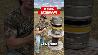 Bulletproof testing a beer keg with increasing caliber bullets [upl. by Aicenat]