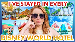 Ive Stayed in EVERY Disney World Hotel and Im Ranking Them All [upl. by Oruam]