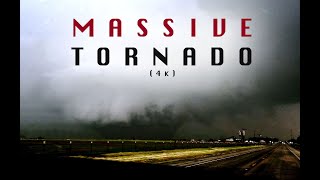 LARGE TORNADO FORMING in 4K HD [upl. by Ajet9]