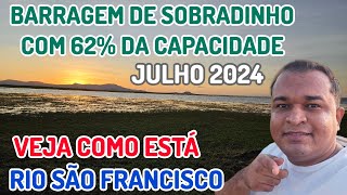 OLHA COMO ESTÁ O RIO SÃO FRANCISCO EM JULHO DE 2024 • REMANSO  BAHIA [upl. by Zendah464]