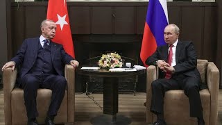 Sochi incontro PutinErdoğan Mosca quotAperti ai negoziati ma va rispettata la parte russaquot [upl. by Glanti]