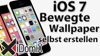 Bewegte Hintergrundbilder für iOS7 selbst erstellen  Parallax Effekt [upl. by Sidnala]