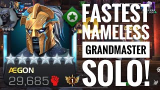 FASTEST NAMELESS GRANDMASTER SOLO NECROPOLIS R5 Ascended ÆGON MCOC [upl. by Eillit]