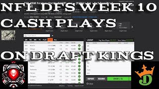 NFL DFS Week 10 Cash Players To Target On Draft Kings [upl. by Boylan]