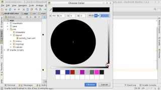 Android Studio Color Chooser when edit color in layout xml [upl. by Eiznekam]