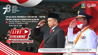 Live Upacara Peringatan HUT Ke 78 Kemerdekaan Republik Indonesia Tingkat Provinsi Kepulauan Riau [upl. by Aicinad]