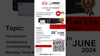 Join us for the BYD LV FLEX LITE Training Program  diwan International Pvt Ltd [upl. by Blackman786]