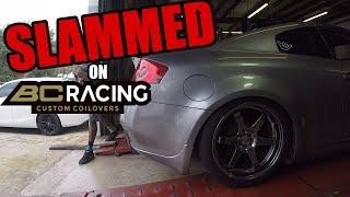 Infiniti G35 Gets SLAMMED on BC Racing Coilovers BR Series Install [upl. by Hennie]